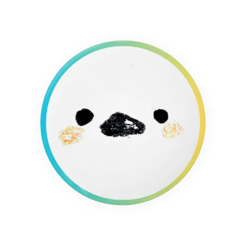 大富豪になりたいトリ(まんまる) Tin Badge