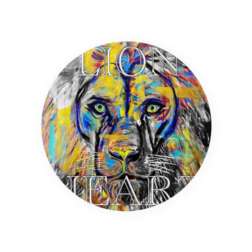 LION HEART Tin Badge