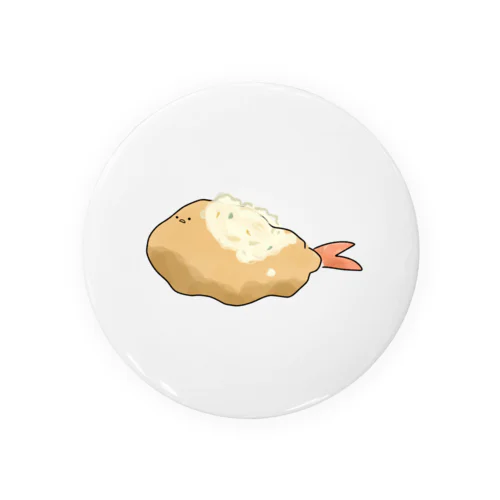 たるたるえびふらい Tin Badge