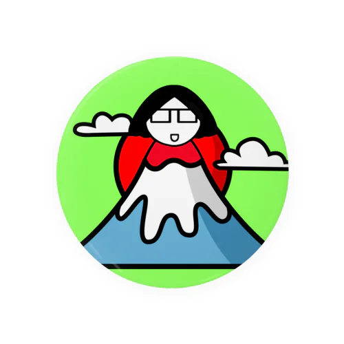 おにぎり山（グリーン） Tin Badge