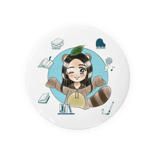 はるたぬき Tin Badge