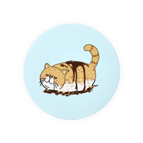 黒蜜きなこ猫 Tin Badge