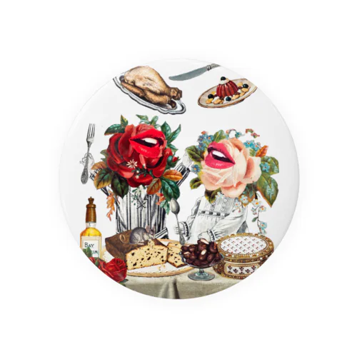 薔薇のランチ Tin Badge