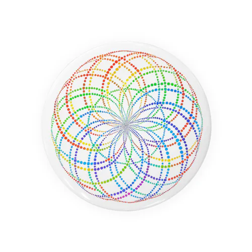 レインボーエターナルライフロータス① Tin Badge