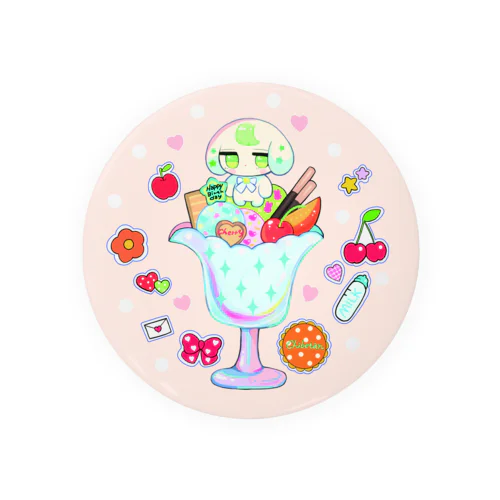 ちべたんパフェ Tin Badge
