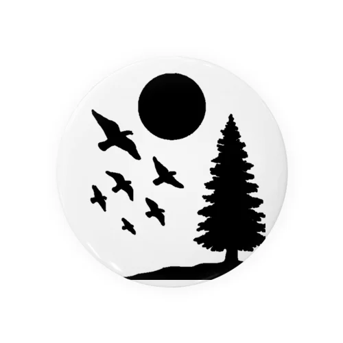 Birds and Sun Tin Badge