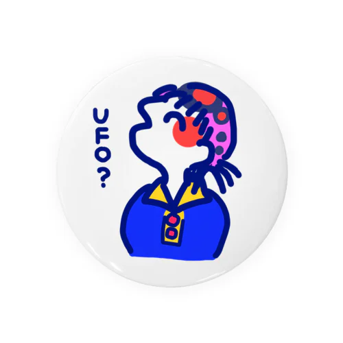 UFOを探すマイペースなミー Tin Badge