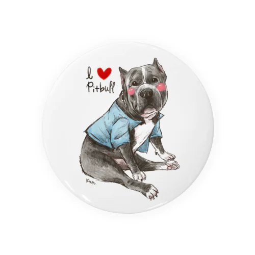 I love pitbull❤︎ Tin Badge