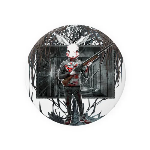 Rabbit Hunt Tin Badge