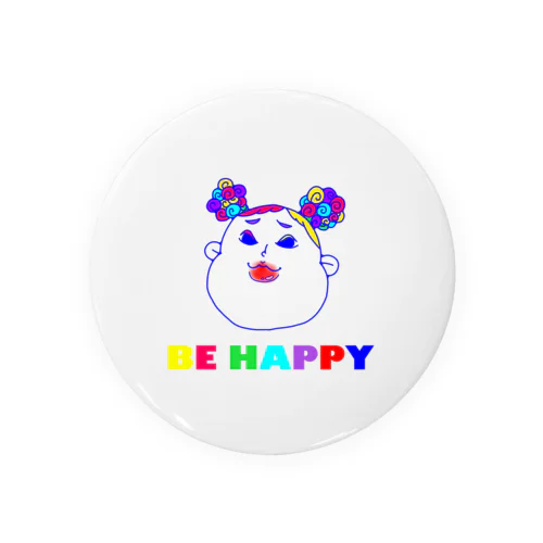 BE HAPPYギャルてやん　無地シリーズ Tin Badge