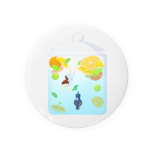ドリンクサーバーの夏 Tin Badge