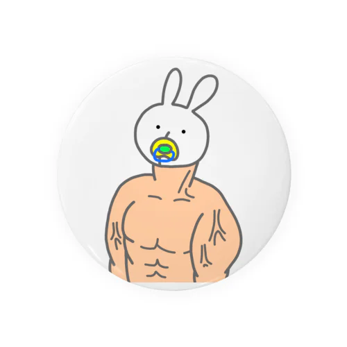 ムキムキ赤ちゃん Tin Badge