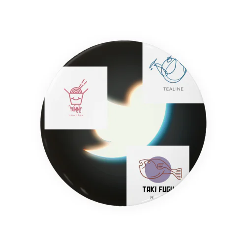 おいしいもの食べようeat Tin Badge