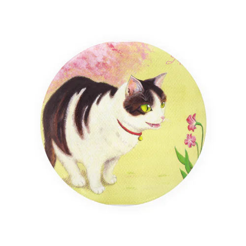 ミゥちゃん春見つけたよ Tin Badge