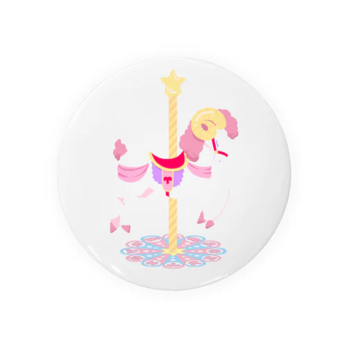 12星座のカルーセル　おひつじ座 Tin Badge