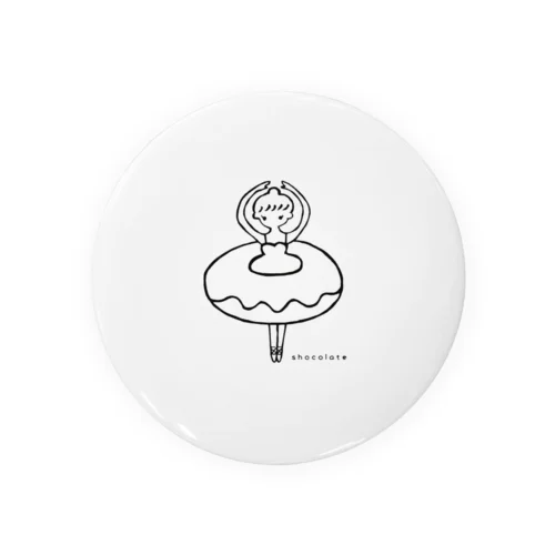 ドーナツチュチュのしょこれーと Tin Badge