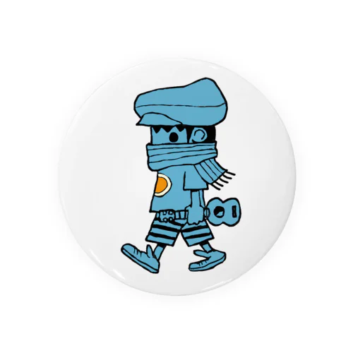 レレボーイ（ブルー） Tin Badge