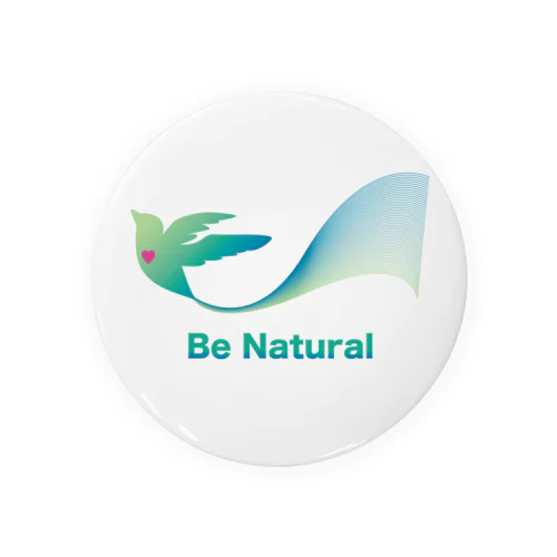 Be Natural フルカラーバージョン Tin Badge