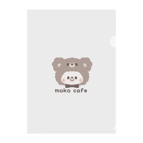 しろくまモコちゃんイラストグッズ（アップ） Clear File Folder