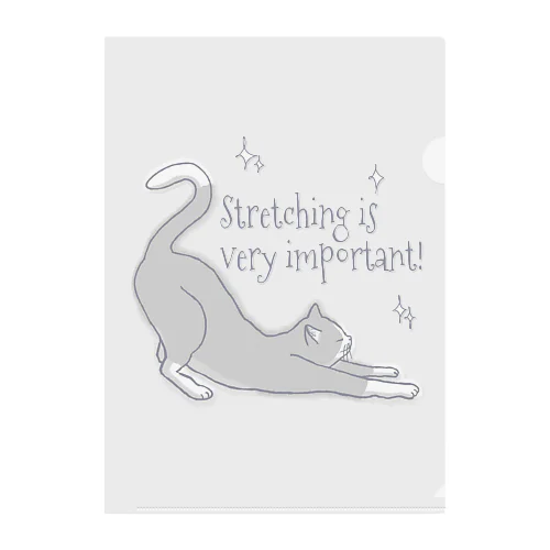 ストレッチは大事！Ⅱ Clear File Folder