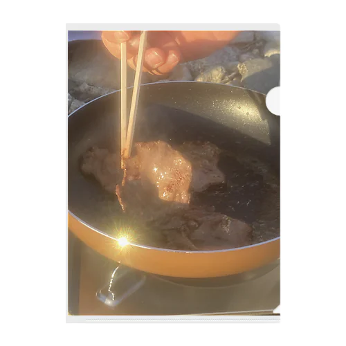 河川敷焼肉 Clear File Folder