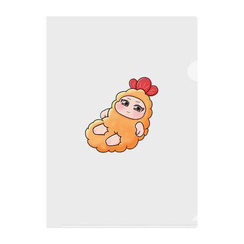 『えびふらいのキモチ』 Clear File Folder