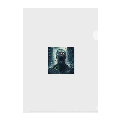恐ろしい化け物イラストグッズ Clear File Folder