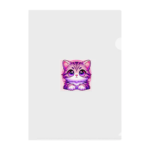 些細な事でも興味津々アメショー”モモちゃん” Clear File Folder