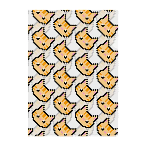 茶トラねこ キナコ　パターン Clear File Folder