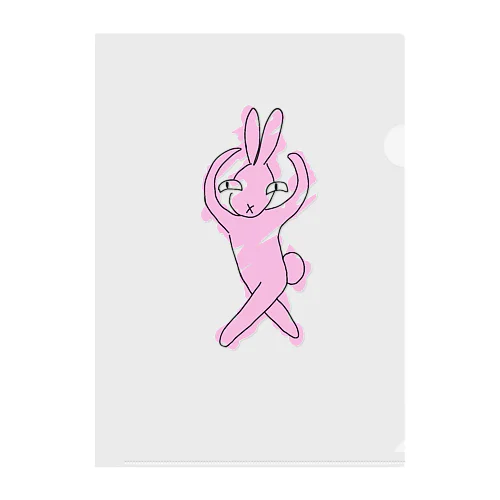 Happy Happy Bunny♪【はぴはぴバニー♪】 Clear File Folder