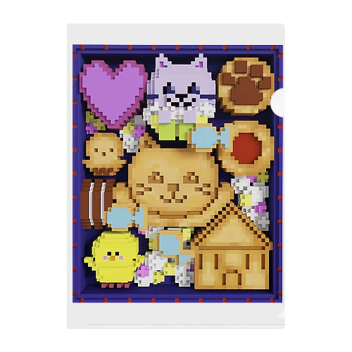 クッキー缶LEOPIYO  Clear File Folder