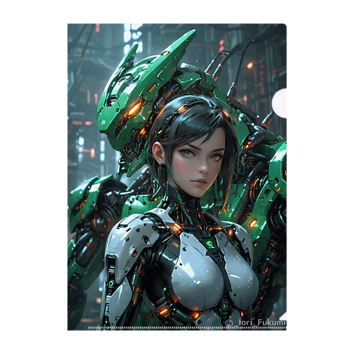サイバーメカクロニクル「深緑の共鳴者」 Clear File Folder