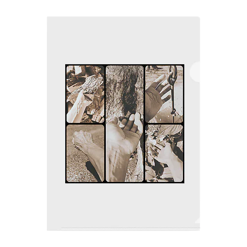 arm&finger Clear File Folder