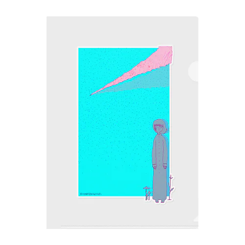 夢遊する飛行機雲 Clear File Folder