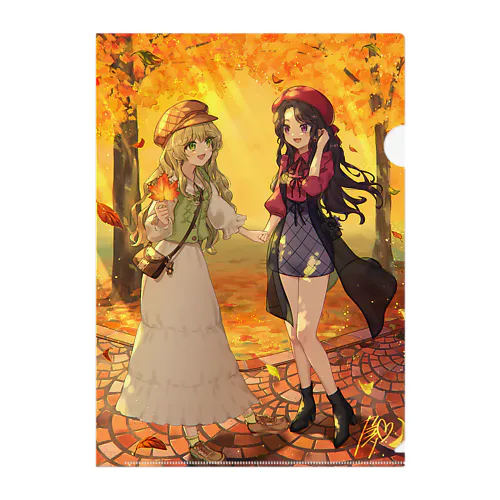 秋色 Clear File Folder