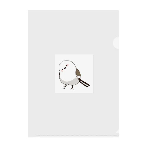 エナガのいる日常（カラー） Clear File Folder
