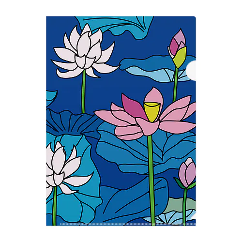 LOTUS  の青 Clear File Folder