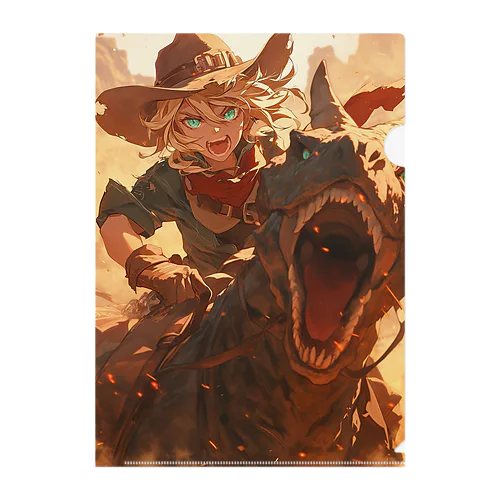 Dragon Rider Clear File Folder