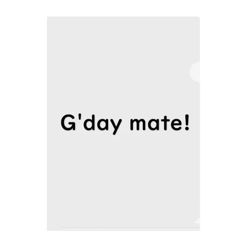 G'day mate! Clear File Folder