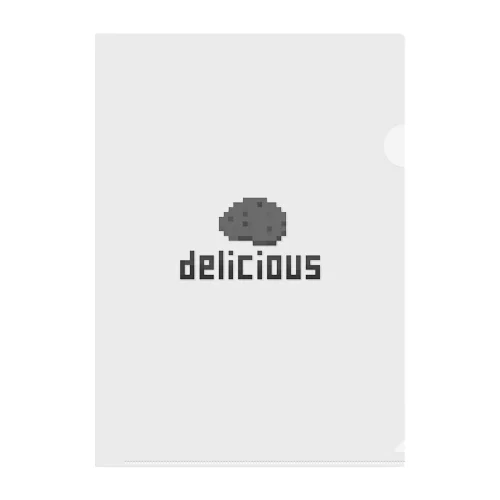 ドット絵 石は美味しい Clear File Folder