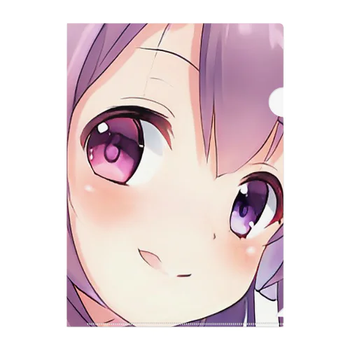 可愛い女の子 Clear File Folder