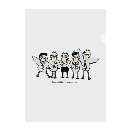カラー　ハシビロコウ Clear File Folder