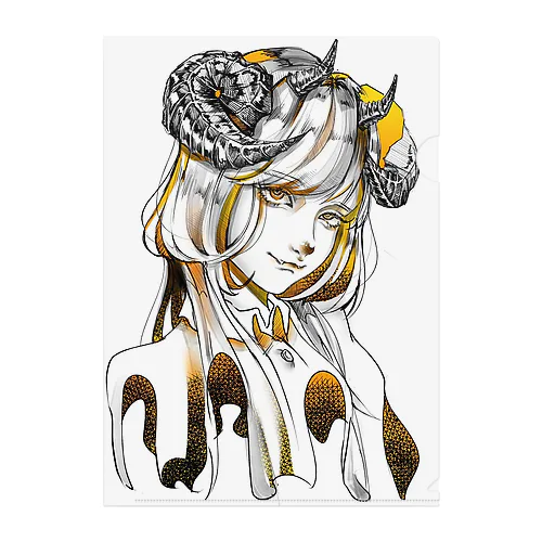 女 Clear File Folder