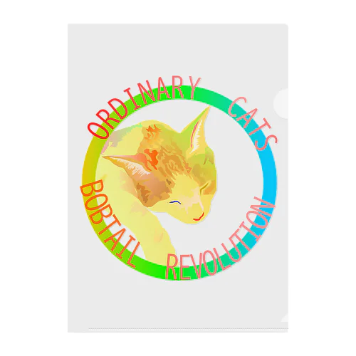 Ordinary Cats07h.t.(春) Clear File Folder