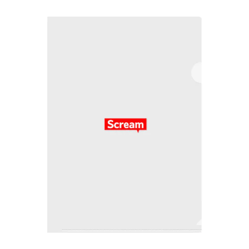Scream Clear File Folder