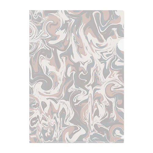 nostalgic marble ノスタルジックマーブル Clear File Folder