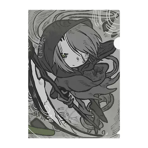 ハロウィン・ひとぎらいの死神【LLOWEENシリーズ】 Clear File Folder