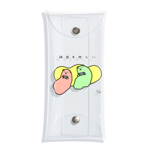 休日グミベア Clear Multipurpose Case