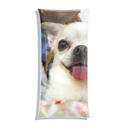 保護犬のみるたん Clear Multipurpose Case