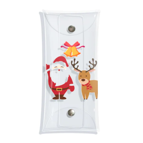 サンタとトナカイ Clear Multipurpose Case